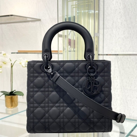 TÚI CHRISTIAN DIOR Lady Dior Bag Black Cannage Lambskin Top Quality