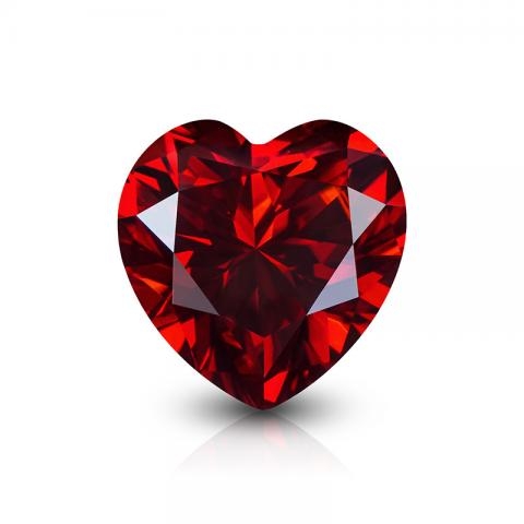 KIM MOISSANITE Màu đỏ VVS1 Heart Cut Moissanite Loose(giá liên hệ)