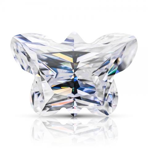 KIM MOISSANITE Màu trắng D VVS1 Butterfly Cut Moissanite Loose(giá liên hệ)