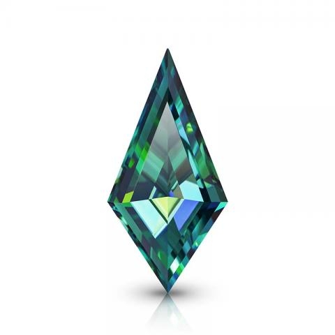 KIM MOISSANITE Màu xanh lá cây Moissanite Diamond cắt hình cánh diều (giá liên hệ)
