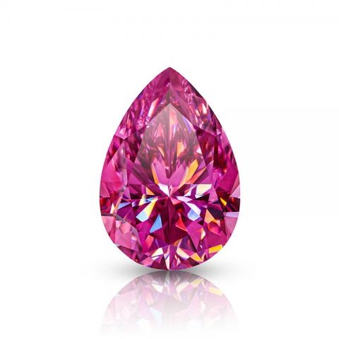 KIM MOISSANITE Màu hồng Excellent VVS1 Moissanite Diamond Pear Cut(giá liên hệ)