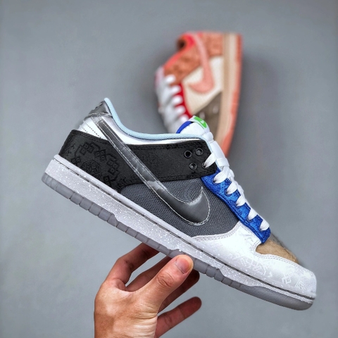 GIÀY CLOT X Nike Dunk Low What The Multi-Color
