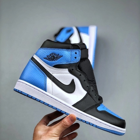 GIÀY Air Jordan 1 High OG UNC Toe University Blue/Black-White