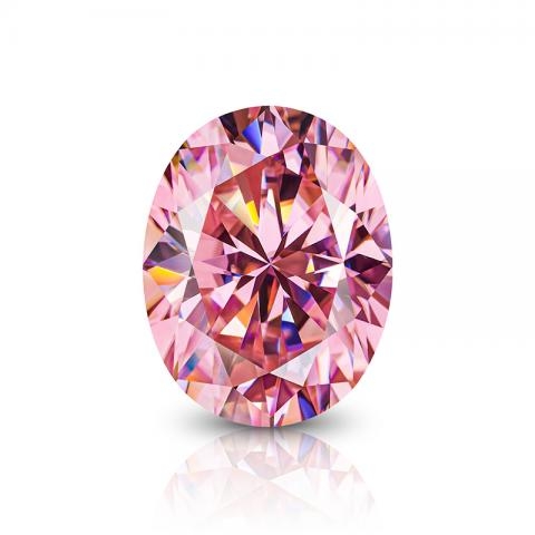 KIM MOISSANITE Màu hồng Pink Sakura VVS1 Oval Cut Moissanite Loose(giá liên hệ)