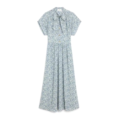 Váy Celine Lavalliere Dress in Crepe DE Chine