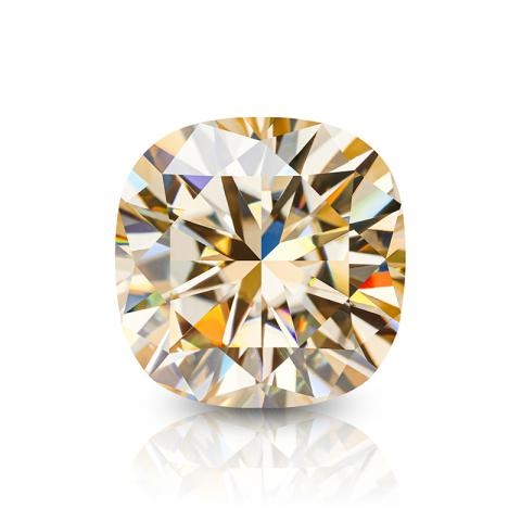 KIM MOISSANITE Màu Champagne VVS1 Cushion Cut Moissanite Loose(giá liên hệ)