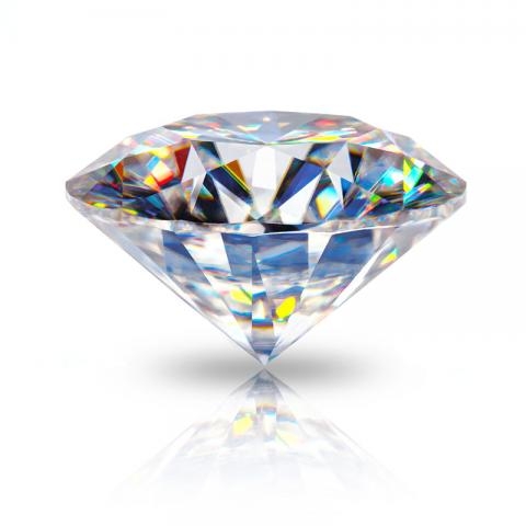 KIM MOISSANITE Màu trắng D VVS1 Moissanite Diamond Round Cut(giá liên hệ)