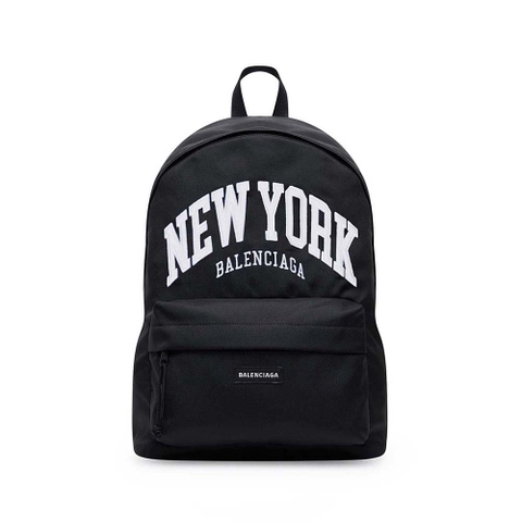 BALO BALENCIAGA Cities NEWYORK Explorer Backpack in Black and White Recycled Nylon