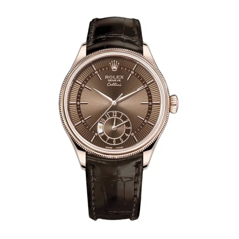 Đồng hồ Rolex 50525 Cellini 39mm Brown Dial  mặt số màu nâu