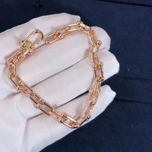 Vòng tay Tiffany & Co HardWear Link Bracelet vàng hồng 18K