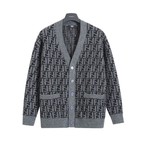 ÁO FENDI FF Gray and Brown Sweater