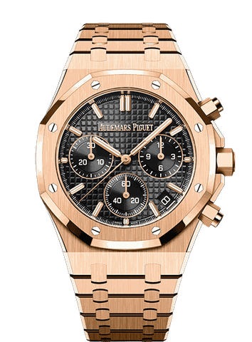 Đồng hồ Audemars Piguet Royal Oak Chronograph Gold mặt số màu đen