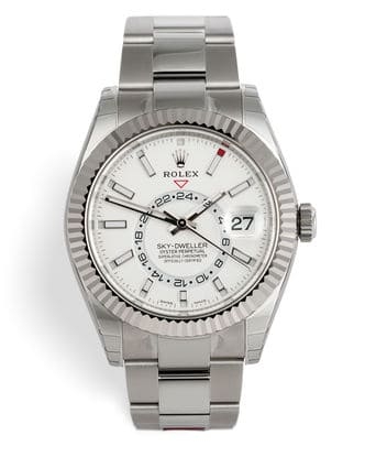 Đồng hồ Rolex Sky Dweller White Dial mặt số màu trắng