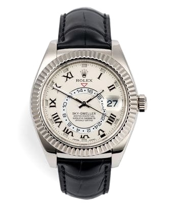 Đồng hồ Rolex Sky Dweller White Dial mặt số màu trắng