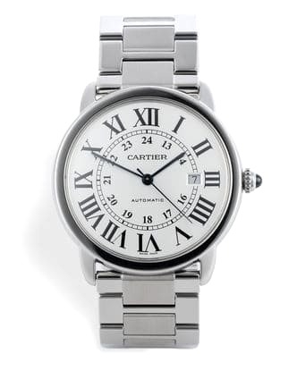 Đồng hồ Cartier Ronde Solo Automatic mặt số màu xám trắng