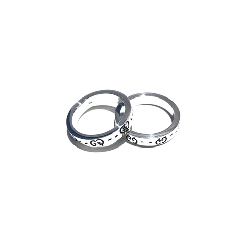 Nhẫn GUCCI Ghost Sterling 4mm chữ G bạc S925