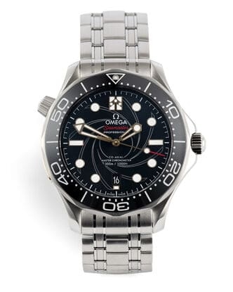 Đồng hồ Omega Seamaster Diver 300M Co-Axial - James Bond Edition mặt số màu đen