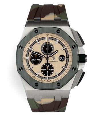 Đồng hồ Audemars Piguet Royal Oak Offshore Chronograph Camoflauge mặt số màu vàng