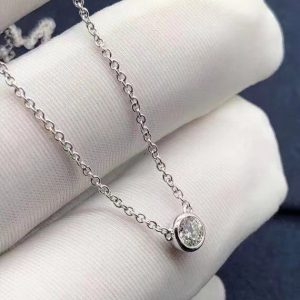 Vòng cổ Tiffany & Co Elsa Peretti vàng trắng 18K