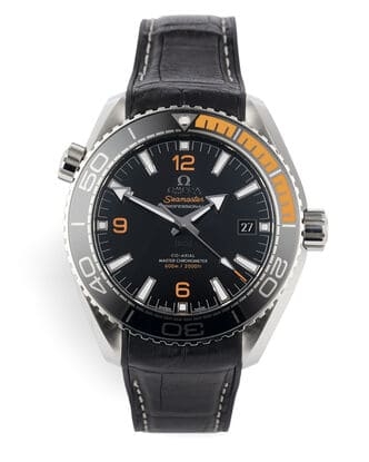 Đồng hồ Omega Seamaster Planet Ocean 600M Co-Axial Master Chronometer mặt số màu đen