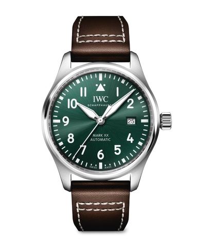 Đồng hồ IWC Stainless Steel Pilot's Watch Mark XX mặt số màu xanh lá cây