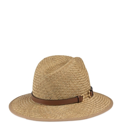 MŨ GUCCI  Straw Horsebit Detail Hat