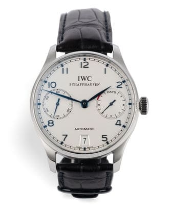 Đồng hồ IWC Portuguese 7 Day mặt số màu bạc