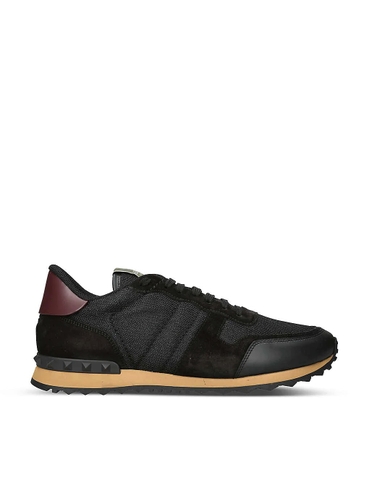 GIÀY VALENTINO GARAVANI Rockrunner leather, suede and mesh low-top trainers