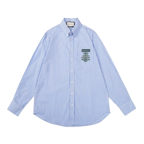 ÁO GUCCI SHIRT MÀU XANH KẺ SỌC