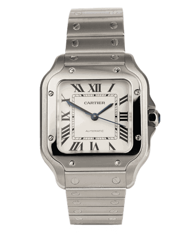Đồng hồ Cartier Santos Medium mặt số màu trắng