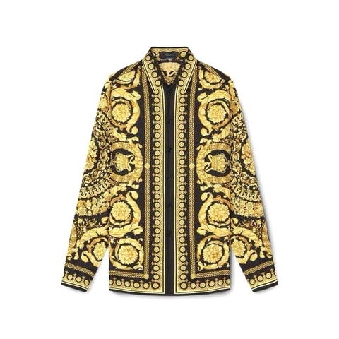 ÁO VERSACE BAROCCO SILK LỤA DÂU TẰM