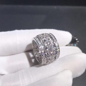 Nhẫn Van Cleef & Arpels Snowflake Diamond vàng trắng 18K