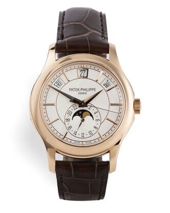 Đồng hồ Patek Philippe Annual Calendar Rose Gold 5205R mặt số màu trắng