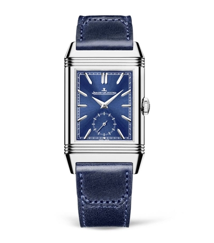 Đồng hồ Jaeger-LeCoultre Stainless Steel Reverso Tribute Duoface mặt số màu xanh