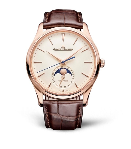 Đồng hồ Jaeger-LeCoultre Rose Gold Master Ultra Thin Moon mặt số màu trắng ngà