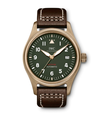 Đồng hồ IWC Bronze Pilot's Automatic Spitfire mặt số màu xanh Olive