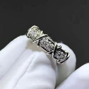 Nhẫn Tiffany & Co Schlumberger 16-Stone Diamond Platinum