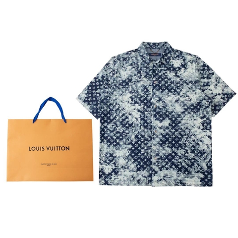 ÁO LOUIS VUITTON SHIRT MÀU XANH DENIM