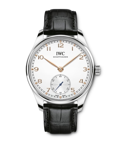Đồng hồ IWC Rose Gold Portugieser Automatic Watch mặt số màu trắng