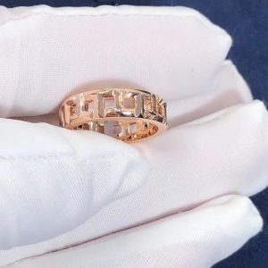 Nhẫn Tiffany & Co T True Wide Ring vàng hồng 18K