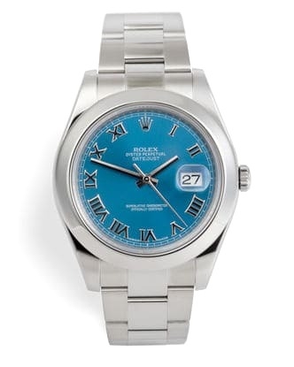 Đồng hồ Rolex Datejust II Blue Dial mặt số màu xanh dương