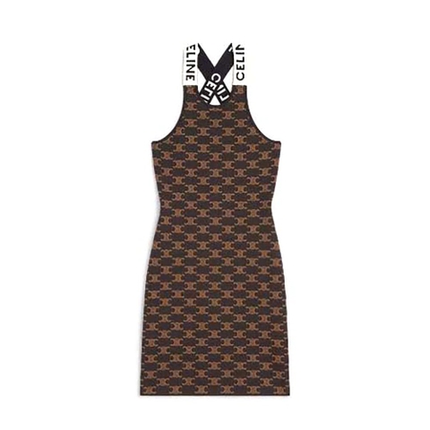 VÁY Celine Women Dress in Monogram Silk Cotton