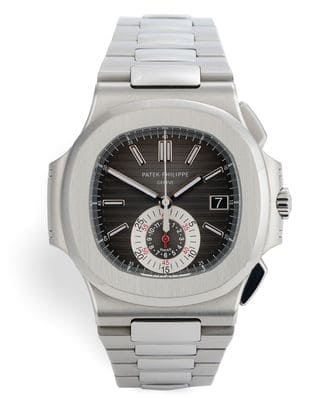 Đồng hồ Patek Philippe Nautilus Chronograph Black Dial mặt số màu xanh đen