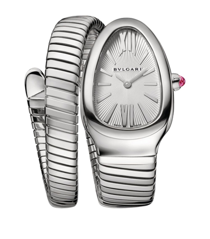 Đồng hồ BVLGARI  Stainless Steel Serpenti Tubogas 35mm mặt số màu trắng