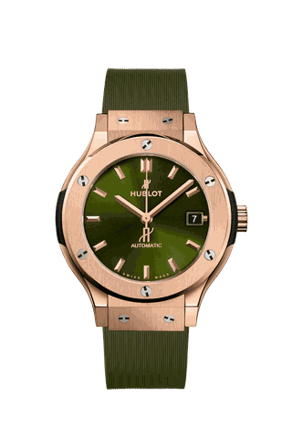 ĐỒNG HỒ HUBLOT CLASSIC FUSION KING GOLD GREEN 38MM