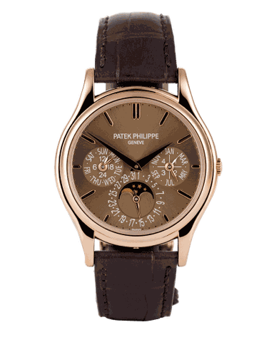 Đồng hồ Patek Philippe Perpetual Calendar 5140R Rose Gold mặt số màu nâu