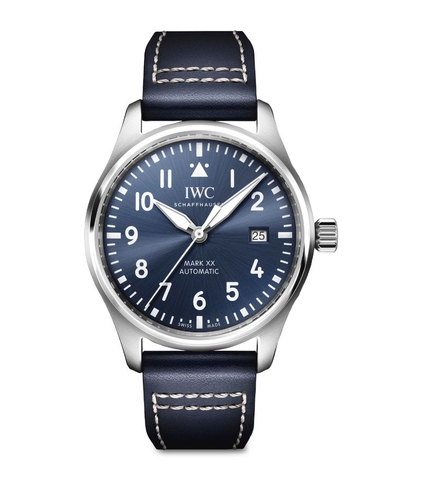 Đồng hồ IWC Stainless Steel Pilot's Watch Mark XX mặt số màu xanh dương