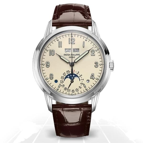 Đồng hồ PATEK PHILIPPE PERPETUAL CALENDAR 5320G-001 mặt số màu vàng nhạt