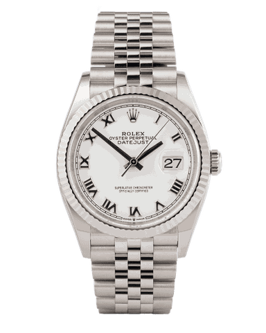 Đồng hồ Rolex Datejust Datejust White Roman White Dial mặt số màu trắng