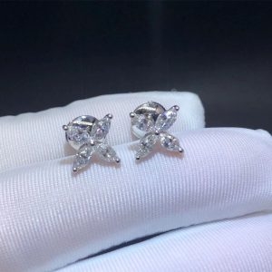 Bông tai Tiffany & Co Victoria Bạch Kim cương Marquise mẫu lớn